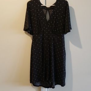 Torrid size 1 black polka dot romper